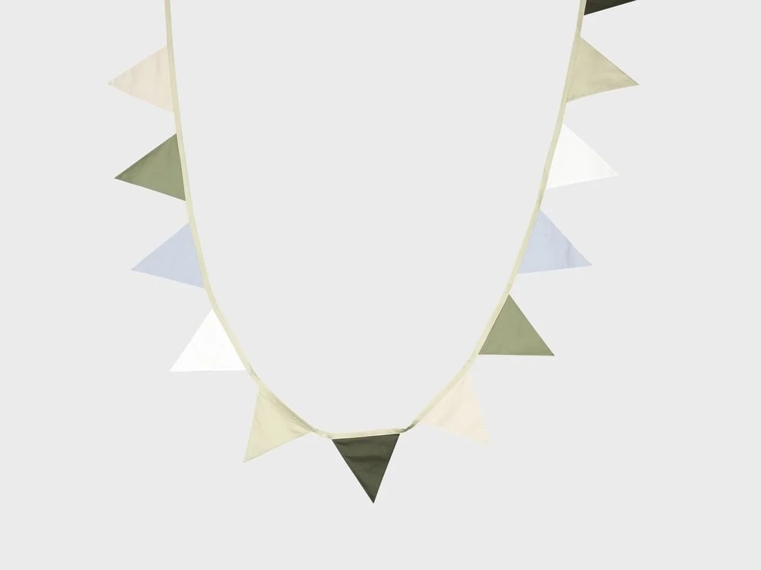 Vlaggenlijn katoen green 3.6m