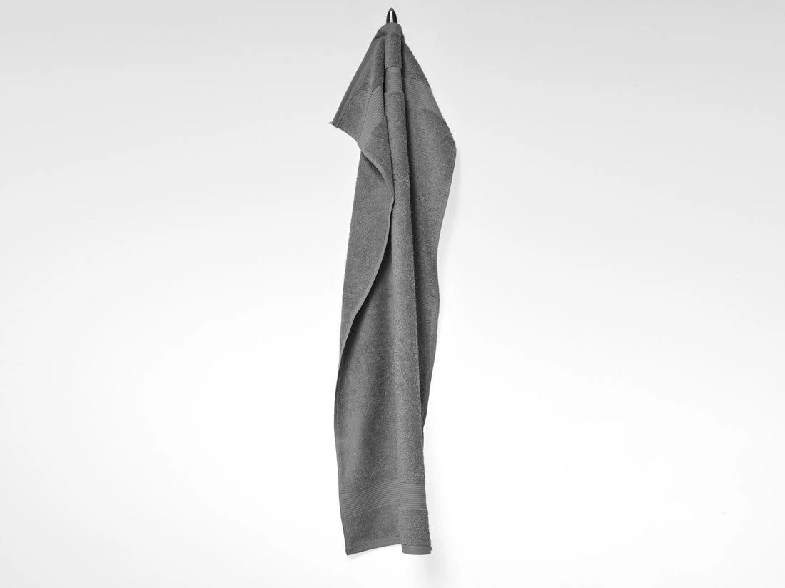 Handdoeken terry dark grey 50x100