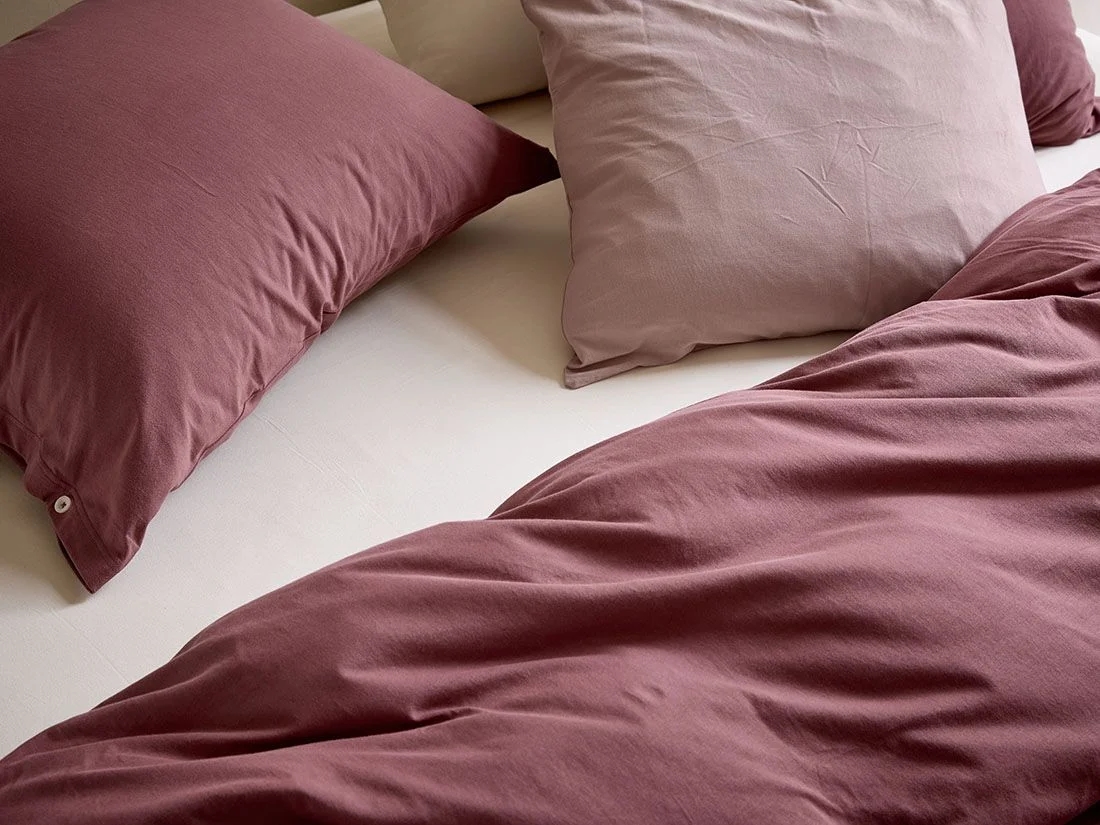 Kussensloop jersey evening rose 50x60