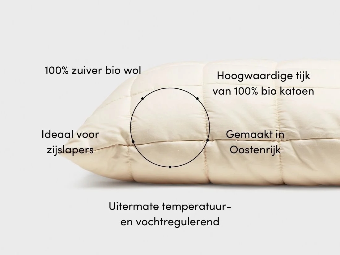 Kussen wol deluxe 60x70 stevig