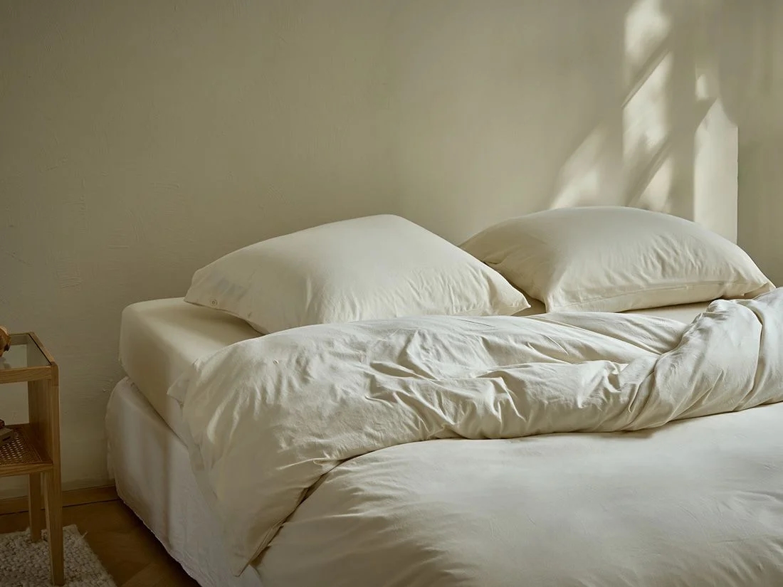 Dekbedovertrek jersey sunrise white